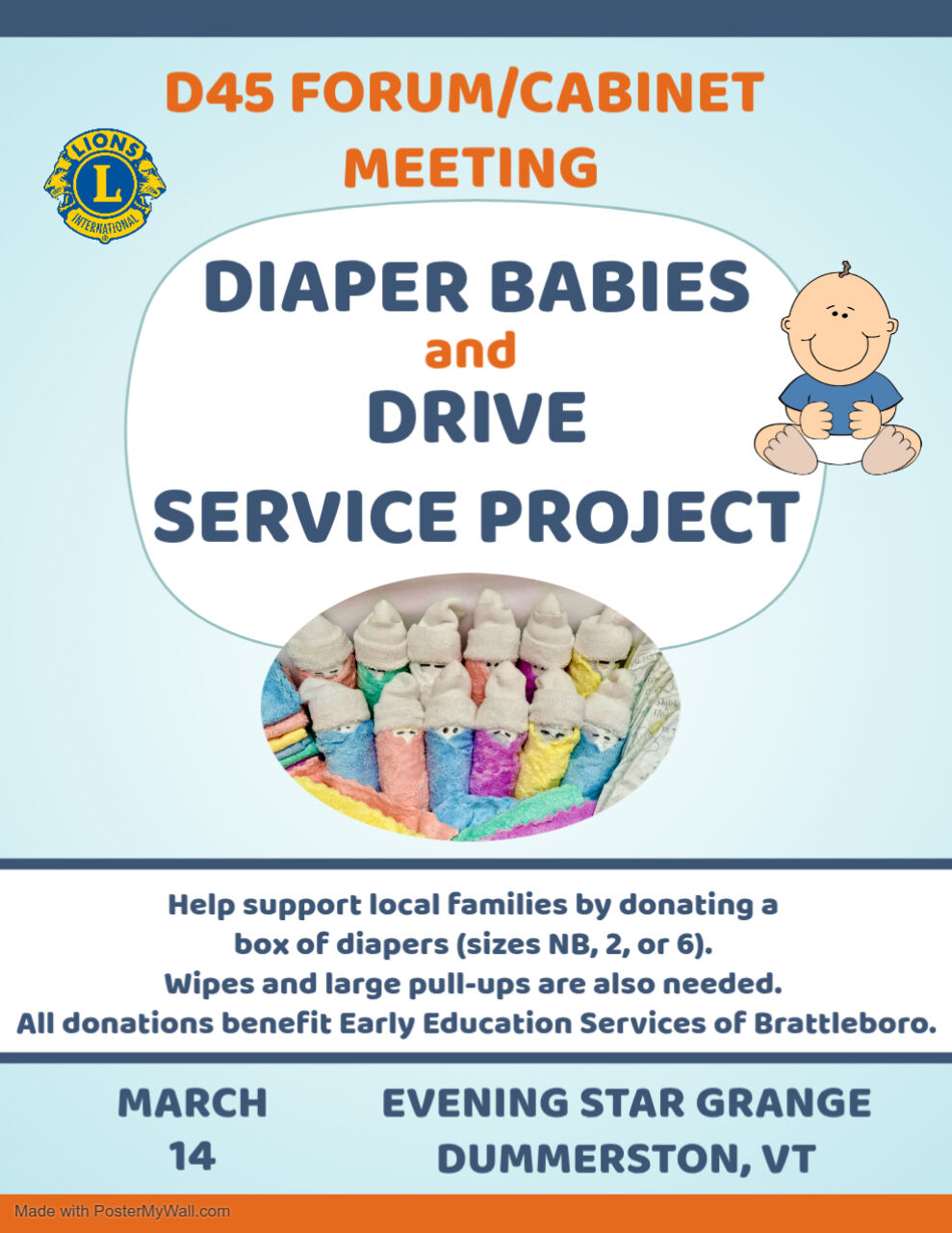 D45 Diaper Babies Service Project